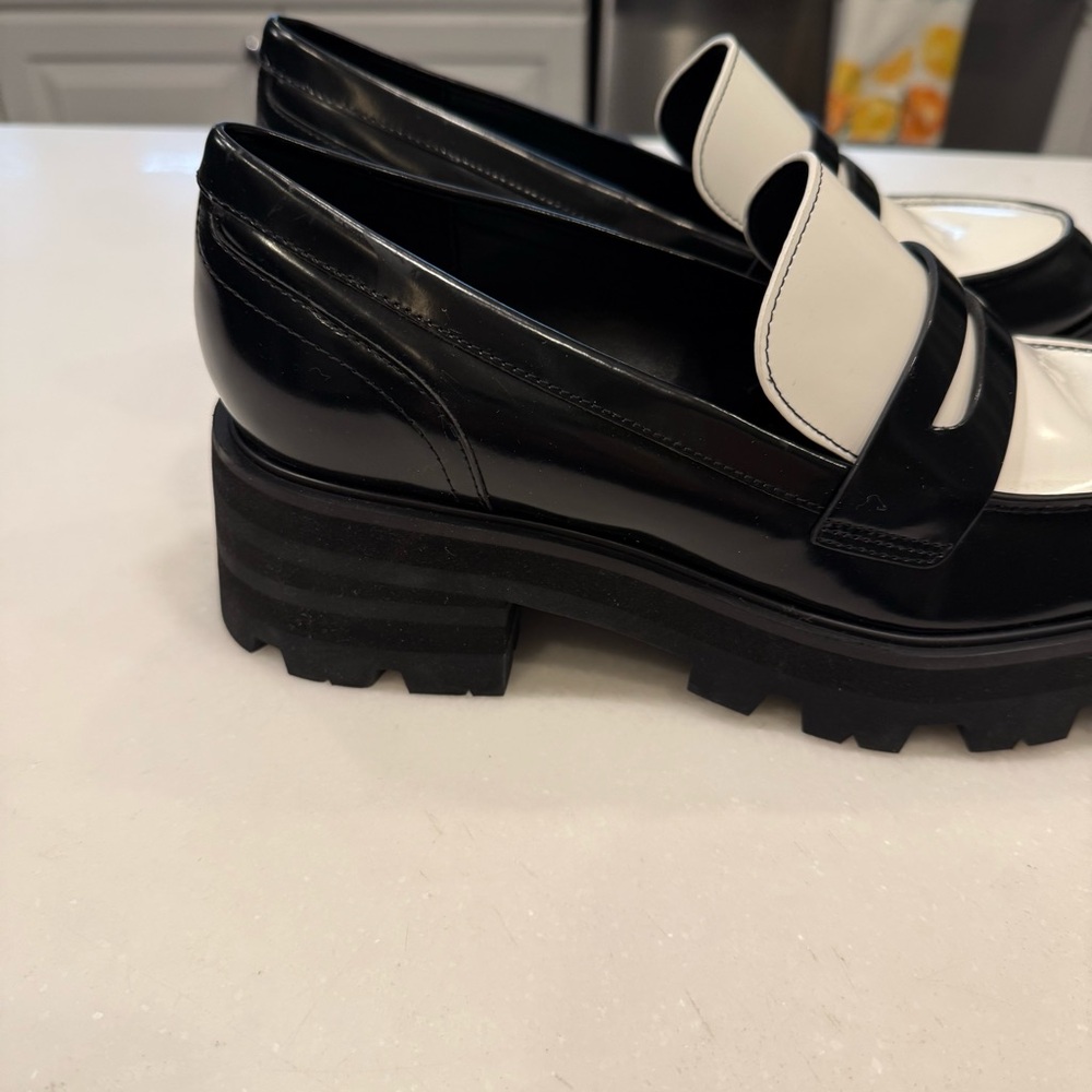 Marc Fisher Black and White Loafers - Picture 3 of 8